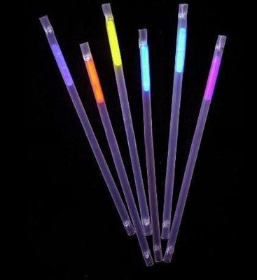 Bar Favors Plastic Drinkstraw Glowing Time 6-8 uur Rood/Geel/Blauw/Groen/Roze/Oranje